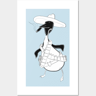 Cowboy Penguin Posters and Art